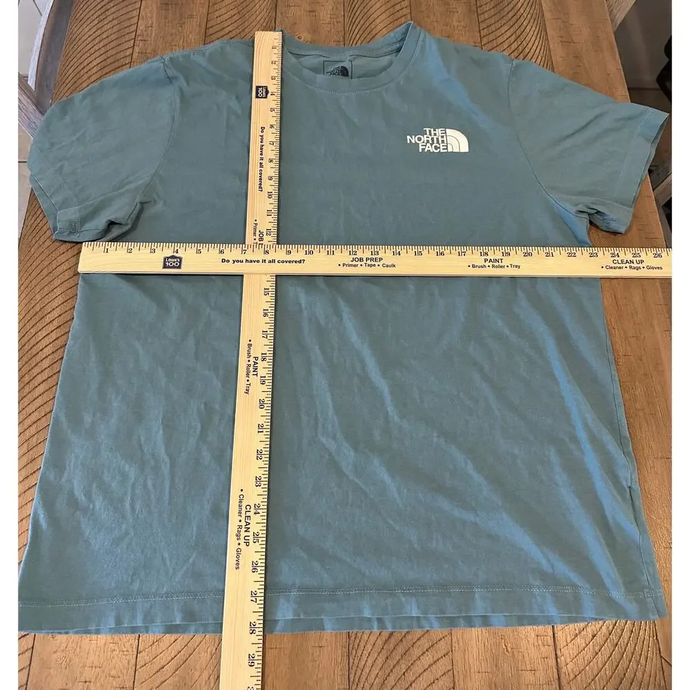 The North Face Blue Gray SS T-Shirt Men's XL Graphic Logo Circular Design